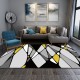 Modern geometric bedroom rug, Nordic wall-to-wall carpet for living room sofas, home interior bedside decorative mat