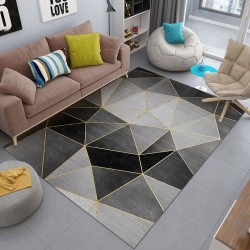 NEXTECHBIZ Nordic abstract geometric living room carpet with lines, coffee table and sofa blanket, decorative wall-to-wall bedroom carpet in stock.