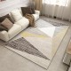 NEXTECHBIZ Nordic abstract geometric living room carpet with lines, coffee table and sofa blanket, decorative wall-to-wall bedroom carpet in stock.