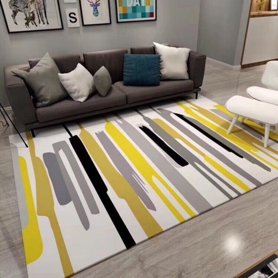 NEXTECHBIZ Nordic abstract geometric living room carpet with lines, coffee table and sofa blanket, decorative wall-to-wall bedroom carpet in stock.
