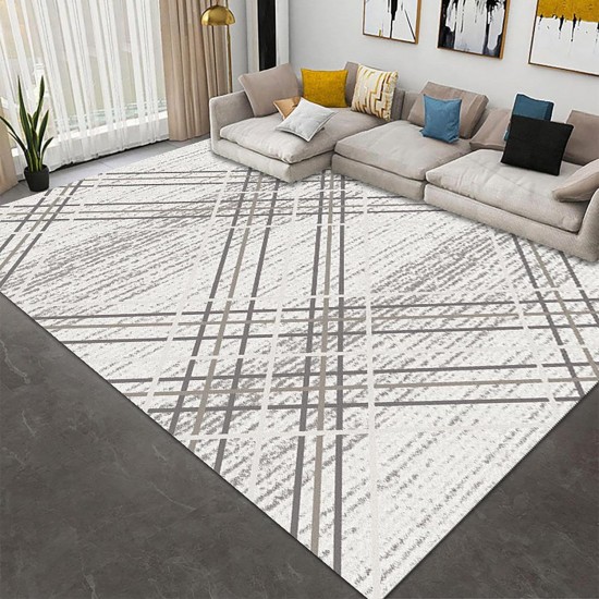 Simple light luxury Nordic-style carpet, living room, balcony, non-slip, absorbent, easy-care carpet, bedroom bedside decorative rug Simple light luxury Nordic-style carpet, living room, balcony, non-slip, absorbent, easy-care carpet, bedroom bedside decorative rug
