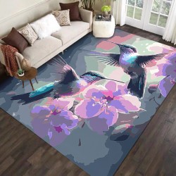 NEXTECHBIZ Cross-border TEMU cross-border abstract oil painting carpet for living room, large, full-coverage, non-slip and stain-resistant sofa blanket