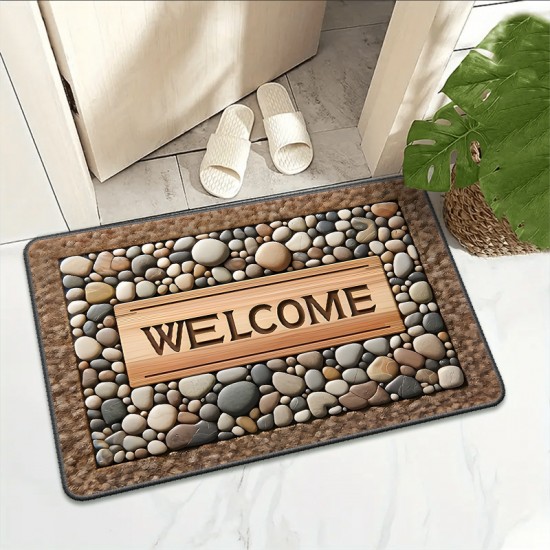 NEXTECHBIZ Temu labelled retro entrance doormats, absorbent, non-slip, easy-care entryway mats, cross-border supply