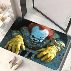 NEXTECHBIZ Cross-border Amazon TEMU Halloween clown series floor mat, wear-resistant, stain-resistant, and easy-care doormat for the entryway.