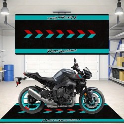 NEXTECHBIZ New Amazon cross-border crystal velvet floor mats for home basements, stain-resistant, wear-resistant, and easy-care motorcycle display mats