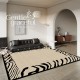 French carpets, living room coffee table and bedroom bedside black and white sofa rugs, premium luxury, stain-resistant, fragrant floor mats, in stock French carpets, living room coffee table and bedroom bedside black and white sofa rugs, premium luxury, stain-resistant, fragrant floor mats, in stock