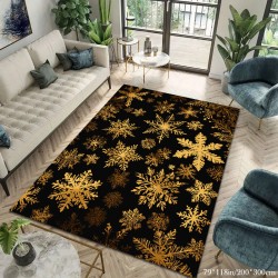NEXTECHBIZ New Christmas printed living room carpet, European and American hotel/B&B terrace outdoor mat, home bedroom bedside rug