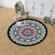 TEMU cross-border round Persian crystal velvet carpet for home decoration, hanging basket chair mat, easy-care bedside rug for the bedroom TEMU cross-border round Persian crystal velvet carpet for home decoration, hanging basket chair mat, easy-care bedside rug for the bedroom
