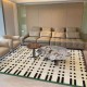 NEXTECHBIZ Wabi-sabi style living room rug, imitation cashmere non-slip carpet, luxurious large-area, full-coverage home bedroom bedside rug