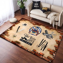 NEXTECHBIZ Cross-border Amazon American floor mat, stain-resistant and wear-resistant entryway floor mat, bedroom, living room, and coffee table rug
