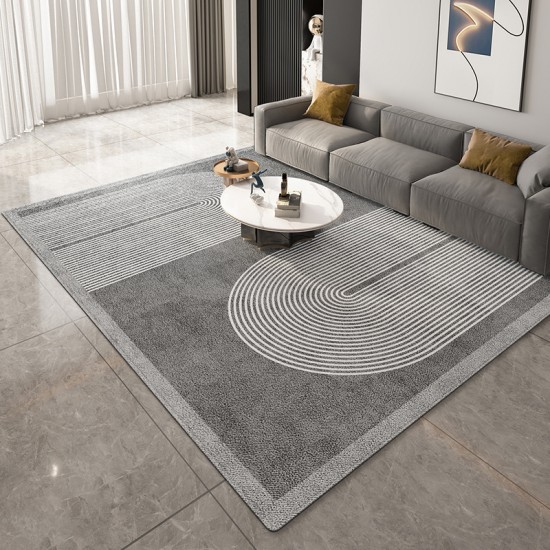 Nordic minimalist decorative carpet, home living room, non-slip, stain-resistant, easy-care sofa coffee table blanket, available for shipping.