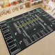 Cartoon children's parking lot patterned play rug, living room decorative rug, bedroom bedside blanket, in stock for dropshipping Cartoon children's parking lot patterned play rug, living room decorative rug, bedroom bedside blanket, in stock for dropshipping