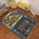 Creative cartoon educational, stain-resistant, and easy-care children's room carpet, car play mat, soundproof and cooling mat (shipping available)