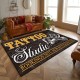 Cross-border American abstract carpet, non-slip, stain-resistant, wear-resistant, and easy-care bedside blanket for the living room, in stock.