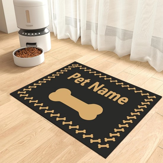 Creative and simple diatom mud pet mats for cats and dogs, splash-proof, non-slip, and easy-care pet feeding mats.