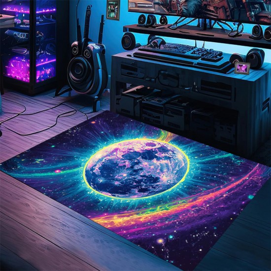 Cross-border Amazon starry sky carpet, stain-resistant and wear-resistant entrance doormat, gaming room, living room, and coffee table easy-care carpet Cross-border Amazon starry sky carpet, stain-resistant and wear-resistant entrance doormat, gaming room, living room, and coffee table easy-care carpet