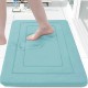 NEXTECHBIZ Temu Amazon spot shipping, cross-border zigzag pattern coral fleece floor mat, factory wholesale, non-slip bathroom mats