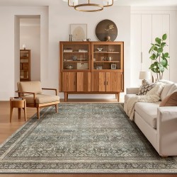 NEXTECHBIZ Cross-border vintage Persian carpet, home living room, non-slip and dust-resistant carpet, easy-care carpet for hotels and B&Bs