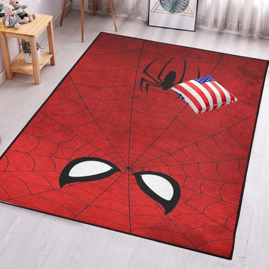 Cross-border Marvel Spider-Man living room carpet, esports room decorative bedside rug, stain-resistant and wear-resistant coffee table mat in stock