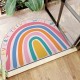 Cartoon rainbow semi-circular floor mats for home entrance doormats, stain-resistant, non-slip bathroom doormats Cartoon rainbow semi-circular floor mats for home entrance doormats, stain-resistant, non-slip bathroom doormats