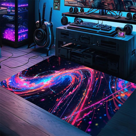 Cross-border Amazon starry sky carpet, stain-resistant and wear-resistant entrance doormat, gaming room, living room, and coffee table easy-care carpet Cross-border Amazon starry sky carpet, stain-resistant and wear-resistant entrance doormat, gaming room, living room, and coffee table easy-care carpet