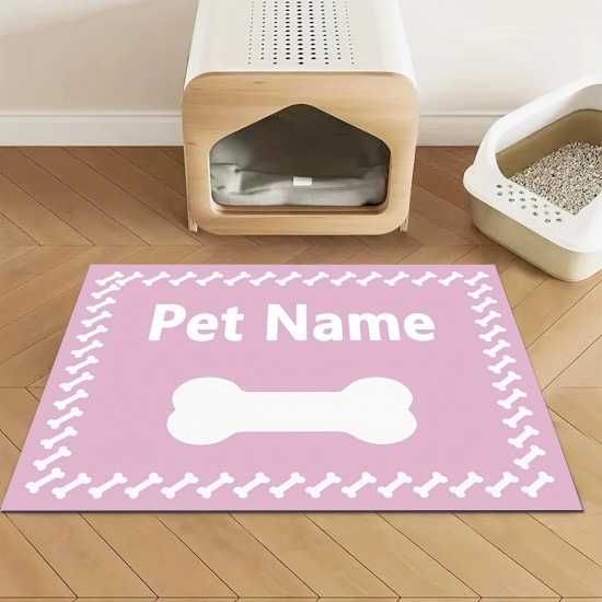 Creative and simple diatom mud pet mats for cats and dogs, splash-proof, non-slip, and easy-care pet feeding mats.