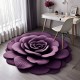 NEXTECHBIZ Specially shaped floral diatom mud floor mat, quick-drying, absorbent, non-slip bathroom and toilet floor mat, easy-care bedroom floor mat