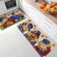 NEXTECHBIZ TEMU cross-border autumn pumpkin long kitchen mat, absorbent, stain-resistant, easy-to-care two-piece foot mat set available for delivery.