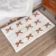 Girly bow faux cashmere floor mat, absorbent bathroom doormat, easy-care entrance doormat. Wholesale dropshipping Girly bow faux cashmere floor mat, absorbent bathroom doormat, easy-care entrance doormat. Wholesale dropshipping