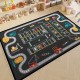 Cartoon children's parking lot patterned play rug, living room decorative rug, bedroom bedside blanket, in stock for dropshipping Cartoon children's parking lot patterned play rug, living room decorative rug, bedroom bedside blanket, in stock for dropshipping