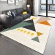 Modern geometric bedroom rug, Nordic wall-to-wall carpet for living room sofas, home interior bedside decorative mat