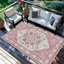 NEXTECHBIZ Cross-border TEMU Persian print carpet, easy-care sofa blanket for the living room, non-slip coffee table mat for the balcony.