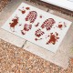 Factory direct cross-border Halloween bloody footprint crystal velvet floor mat, stain-resistant, wear-resistant doormat for bathroom. Slip mats Factory direct cross-border Halloween bloody footprint crystal velvet floor mat, stain-resistant, wear-resistant doormat for bathroom. Slip mats
