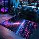 Cross-border Amazon starry sky carpet, stain-resistant and wear-resistant entrance doormat, gaming room, living room, and coffee table easy-care carpet Cross-border Amazon starry sky carpet, stain-resistant and wear-resistant entrance doormat, gaming room, living room, and coffee table easy-care carpet