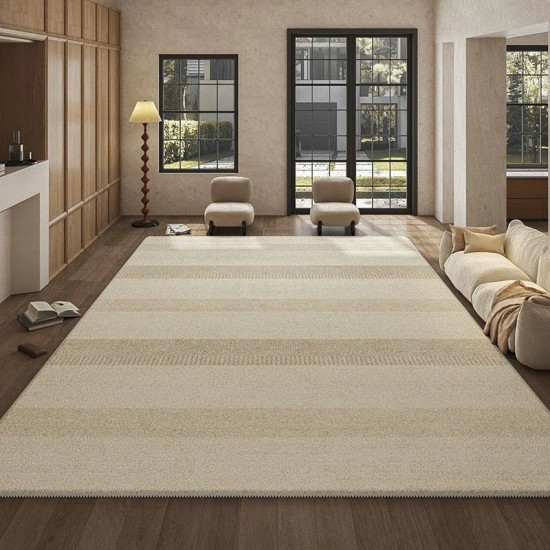 Simple vintage-style imitation cashmere living room carpet, hotel/B&B wall-to-wall rug, home bedroom bedside rug