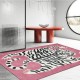 Temu cross-border imitation tiger-print crystal velvet carpet for living room decoration, non-slip, stain-resistant, and easy-care sofa blankets.