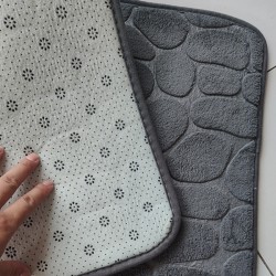 NEXTECHBIZ Pebble stone pattern floor mat, memory foam, absorbent, non-slip bathroom doormat Carpets in stock for wholesale