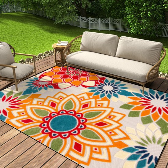Cross-border floral pattern crystal velvet outdoor tent carpet, home living room decorative carpet, non-slip bedroom carpet. Cross-border floral pattern crystal velvet outdoor tent carpet, home living room decorative carpet, non-slip bedroom carpet.