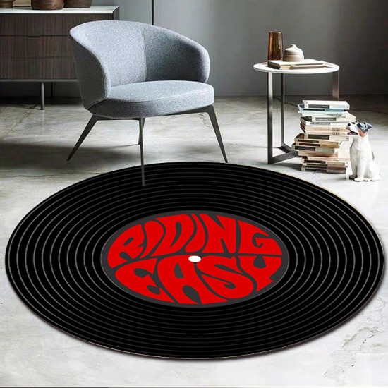 Cross-border round living room carpet. CD record creative carpet, simple chair mat, bedroom bedside mat Cross-border round living room carpet. CD record creative carpet, simple chair mat, bedroom bedside mat