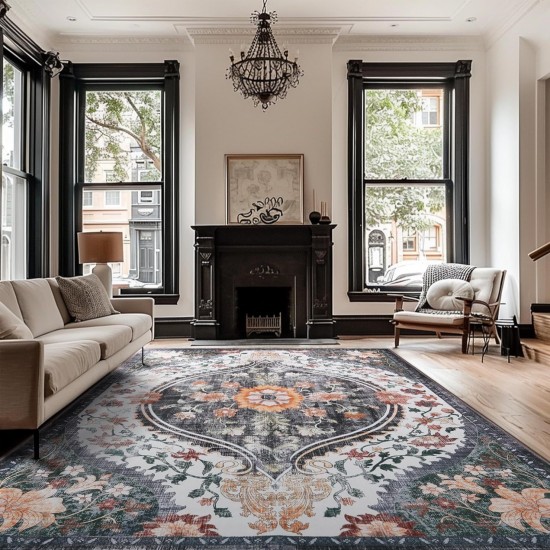 Cross-border Nordic Bohemian decorative large area rug, non-slip, stain-resistant, and wear-resistant wall-to-wall carpet for the living room Cross-border Nordic Bohemian decorative large area rug, non-slip, stain-resistant, and wear-resistant wall-to-wall carpet for the living room