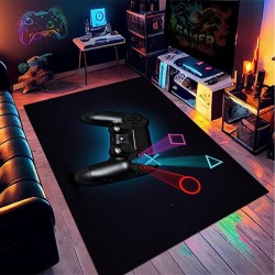 NEXTECHBIZ Cross-border Amazon Game Controller Printed Carpet, Home Gaming Room Decorative non-slip, stain-resistant, easy-care, dust-proof mats