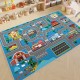 Cartoon children's parking lot patterned play rug, living room decorative rug, bedroom bedside blanket, in stock for dropshipping Cartoon children's parking lot patterned play rug, living room decorative rug, bedroom bedside blanket, in stock for dropshipping