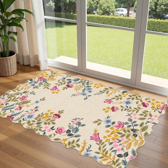 Cross-border Amazon American Floral Entry Doormat, Wear-Resistant, Water-Absorbent, Non-Slip, Easy-Care Bathroom Floor Mats, In Stock Cross-border Amazon American Floral Entry Doormat, Wear-Resistant, Water-Absorbent, Non-Slip, Easy-Care Bathroom Floor Mats, In Stock