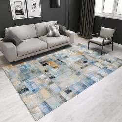 NEXTECHBIZ Simple light luxury Nordic-style carpet, living room, balcony, non-slip, absorbent, easy-care carpet, bedroom bedside decorative rug