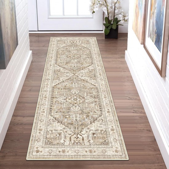 NEXTECHBIZ Cross-border TEMU Amazon vintage American hallway carpet, non-slip and stain-resistant, easy-care floor mat for living room and balcony
