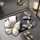 Visual 3D floral butterfly diatom mud floor mat, home bathroom, non-slip, absorbent, easy-care mat