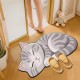 NEXTECHBIZ Cute 3D cat print diatom mud floor mats, non-slip, absorbent, quick-drying, easy-care foot mats for the bathroom and kitchen.