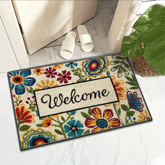 NEXTECHBIZ Temu labelled retro entrance doormats, absorbent, non-slip, easy-care entryway mats, cross-border supply