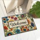 NEXTECHBIZ Temu labelled retro entrance doormats, absorbent, non-slip, easy-care entryway mats, cross-border supply