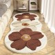 NEXTECHBIZ Cross-border temu popular small fresh floral rug, skin-friendly and comfortable bedside rug, easy-care rug for the living room coffee table